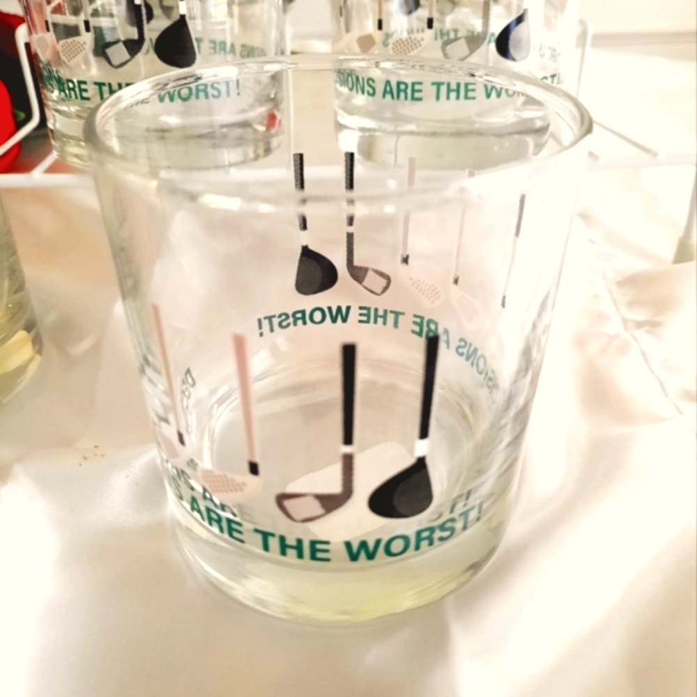⛳️NEW! #Golf Club #drinking glasses⛳️🏌🏾‍♀️🏌🏿‍♀️"decisions are worse."